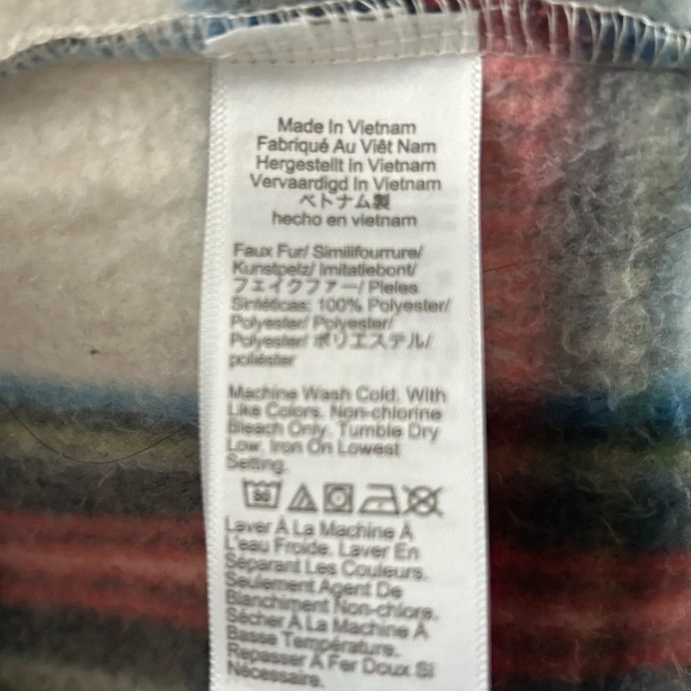 J.Crew Tartan Sherpa Half-zip Pullover Size Small - Picture 6 of 6